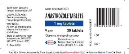 Anastrozole (Adex, Arimidex) Alpha Pharma 1mg x30