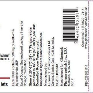 Metformin 500mg x100