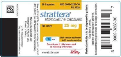 Strattera Axepta - Atomoxetine Hydrochloride ADHD 10mg x60