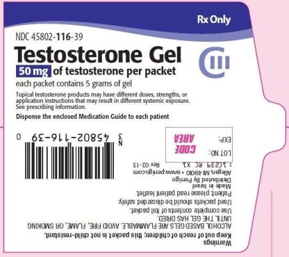 Androgel, Testosterone Gel 5g x10 Generic Pharma